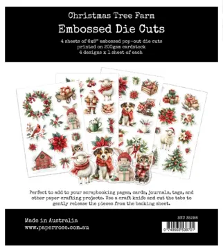 Christmas Tree Farm Embossed Die-Cuts